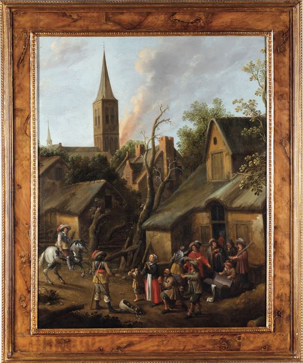 Joost Cornelisz Droochsloot - Saccheggio di un villaggio