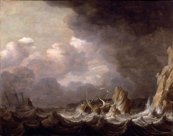 Pieter Mulier detto il Vecchio - Marina in tempesta