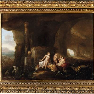 Diana e le Ninfe al Bagno in una Grotta