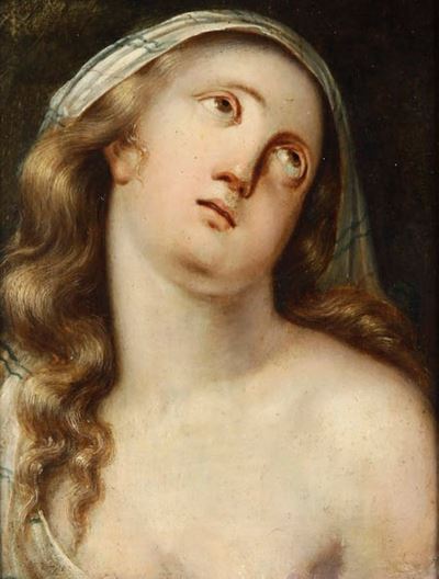 Testa di Giovane Donna Implorante