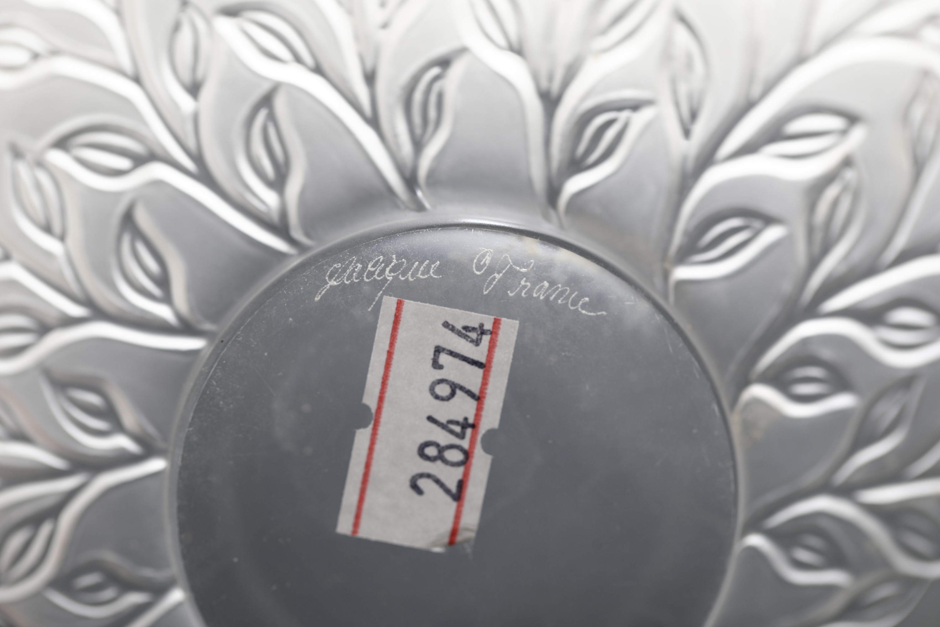Coppetta.francia, Manifattura Lalique, XX Secolo.