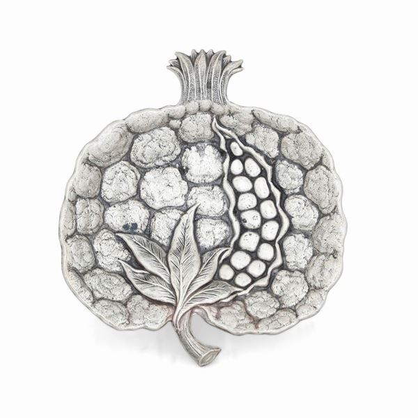 Ciotola a foggia di melograno. Argentiere Clementi, Bologna per Maison Gianmaria Buccellati. Italia XX-XXI secolo