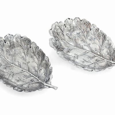 Due Ciotole a Foglia. Argentiere Clementi, Bologna per Maison Gianmaria Buccellati. Italia XX-XXI...