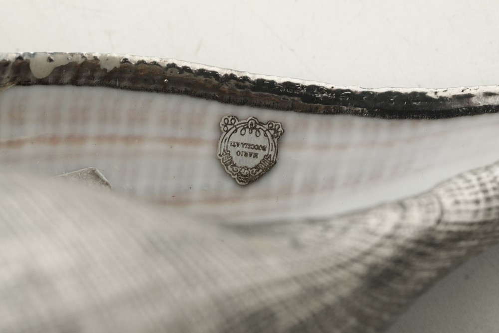 Due Conchiglie Rivestite in Argento. Etichetta a Scudo Mario Buccellati. Italia XX-XXI Secolo