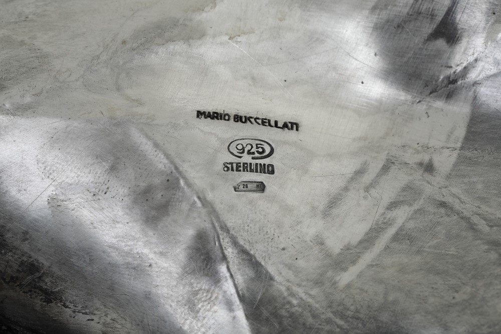Ciotola a Foglia. Argentiere Ilario Pradella, Milano per Maison Mario Buccellati. Italia XX Secol...