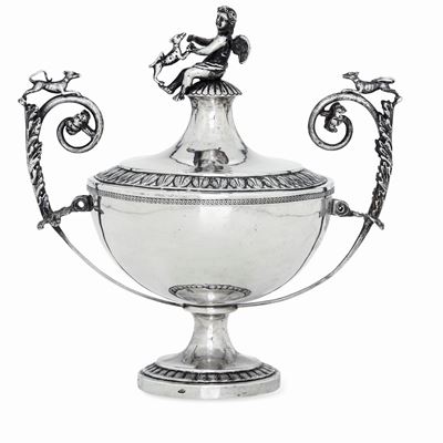 Tazza da Puerpera. Roma, Inizi del XIX Secolo. Maestro Argentiere Angelo Giannotti (1824-1865)