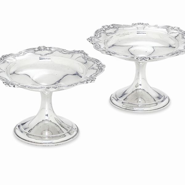 Coppia di alzate. Maison Gorham, USA XX secolo