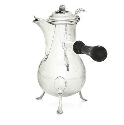 Chambery, 1775-1780. Assaggiatore Hyacinte Favre. Marchio Dell'argentiere Marchand Caffettiera