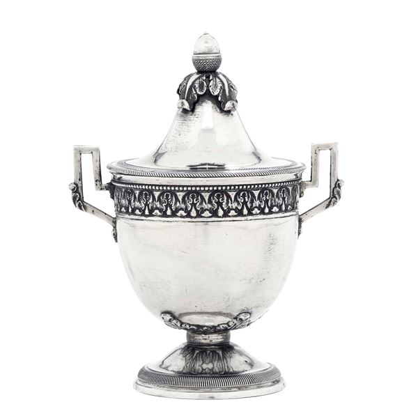 A sugar pot, Two Sicilies (?), 1800s