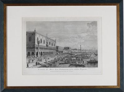 Giambattista Brustolon-canaletto. a Minore D: Marci Area Dalmatarum Ripam Exhibens Prospectus (pa...