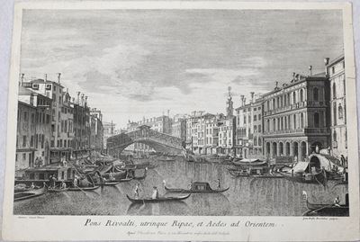 Giambattista Brustolon-canaletto. Pons Rivoalti, Utrinque Ripae, Et Aedes Ad Orientem... Apud The...