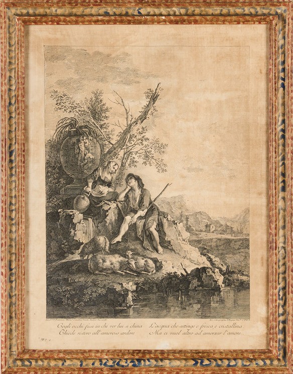 Zuccarelli Antonio-joseph Wagner. Serie di Quattro Incisioni di Soggetto Campestre con Riferiment...