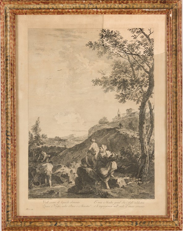 Zuccarelli Antonio-joseph Wagner. Serie di Quattro Incisioni di Soggetto Campestre con Riferiment...