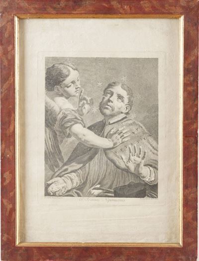 Cavalli Nicola-giovanni Battista Piazzetta. S.giovanni Nepomuceno, Venezia Secolo XVIII.