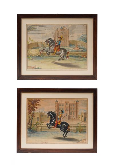 P. Clowet Et Petr. Van Lisebetten-abramo da Diepenbeke. Monsieur le Marquis a Cheval...due Grandi...