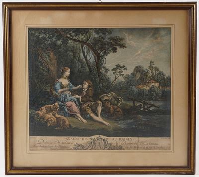 Philippe-françois-joseph le Bas. Pesent-ils Aux Raisin ?, Parigi Secolo XVIII.