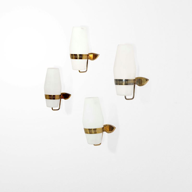 Stilnovo : Quattro lampade a parete mod. 2078  - Auction Design Lab - Cambi Casa d'Aste