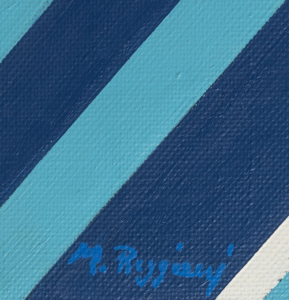Mauro Reggiani - Composizione in blu n. 4, olio su tela