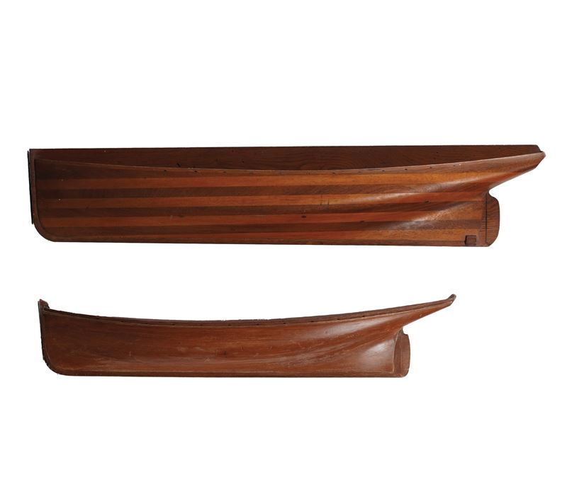 Due mezzi modelli da cantiere in legno. Italia XX secolo  - Auction Maritime Art - Cambi Casa d'Aste
