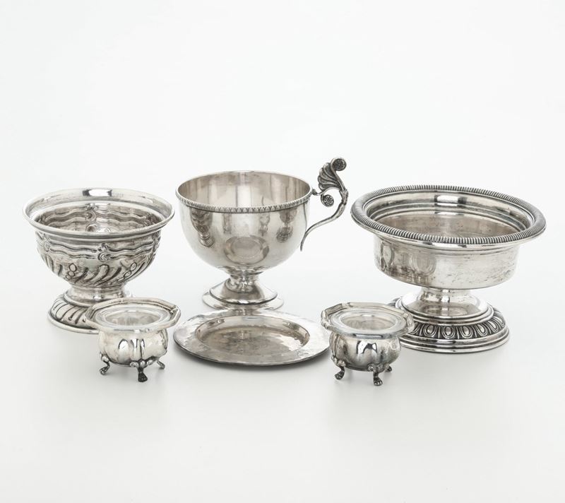 Insieme di piccoli oggetti in argento. Argenteria italiana del XX secolo  - Auction Silverware - Cambi Casa d'Aste