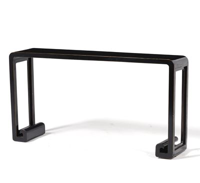 Console in Legno Ebanizzato. XX Secolo