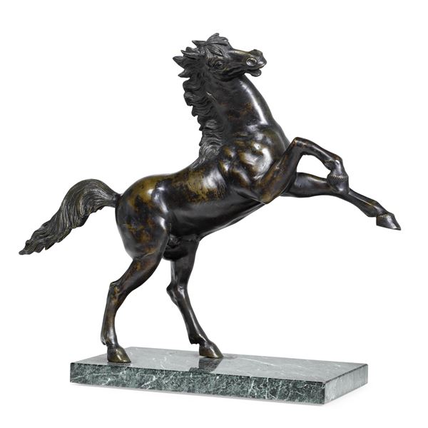 Cavallo rampante. Fonditore del XIX secolo
