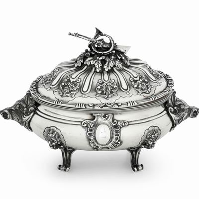 Importante Zuppiera. Torino, Seconda Metà del XVIII Secolo. Assaggiatore Carlo Mica (1759-1787), ...