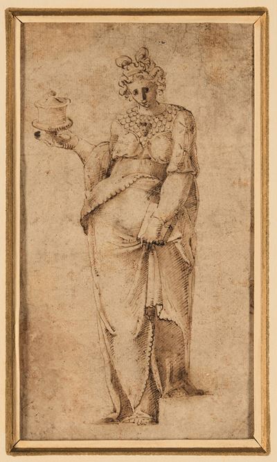 Scuola Emiliana del XVI Secolo Figura Allegorica
