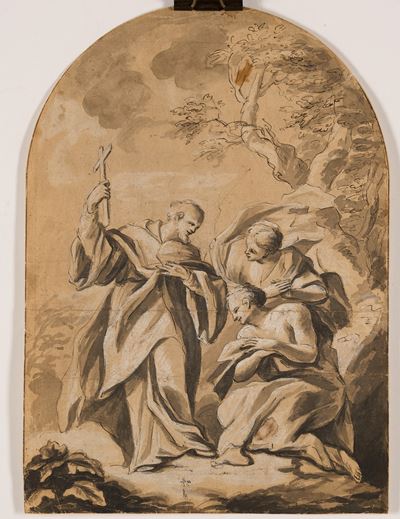 Scuola del XVIII Secolo Miracolo di un Santo
