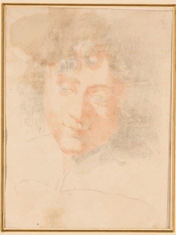 Scuola del XIX Secolo Volto di Giovane Uomo