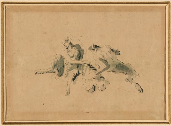 Giambattista Tiepolo - Figure di satiri
