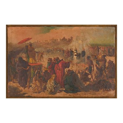 Pittore del XIX Secolo Scena Orientale