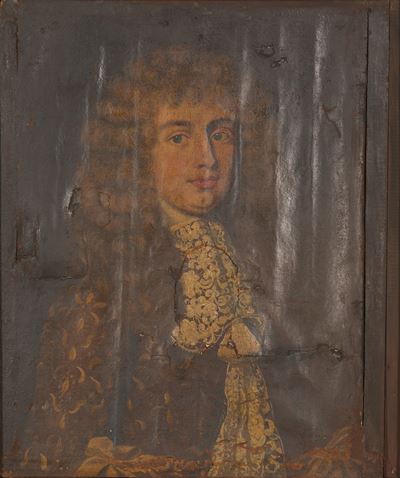Scuola del XVIII secolo, Ritratto di gentiluomo, olio su tela