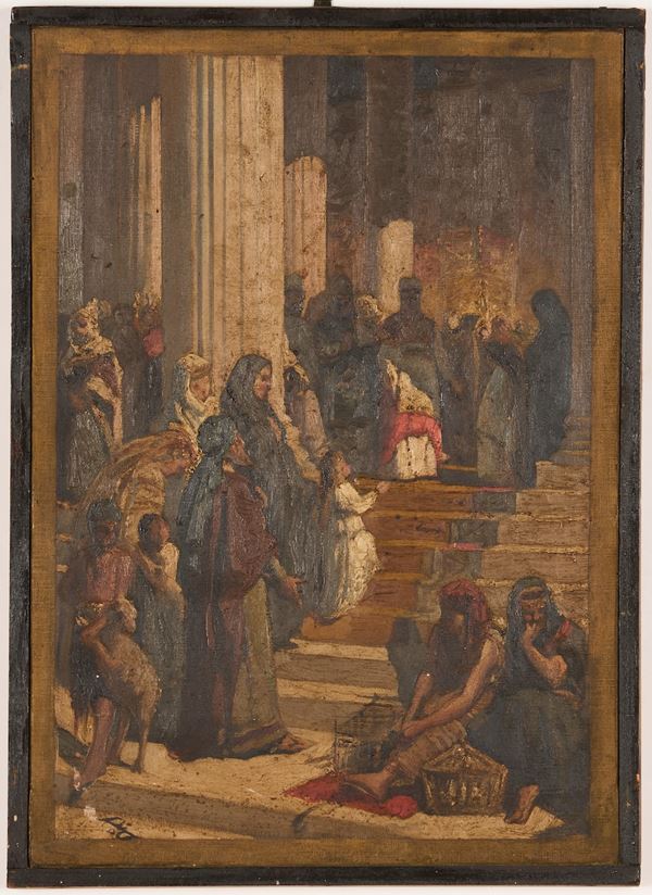 Pittore del XIX secolo Presentazione di Maria al tempio