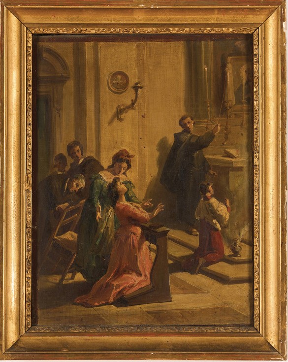 Pittore del XIX Secolo Scene D'interno