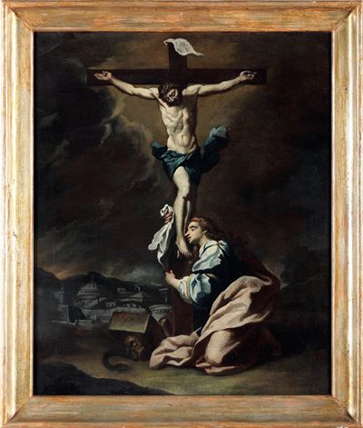 Scuola del XVIII Secolo Maddalena ai Piedi della Croce