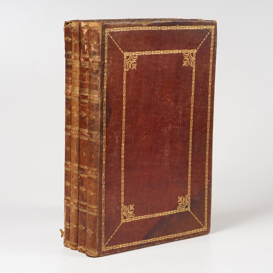 Legature in Marocchino Rosso, Secolo XIX. Pontificale Romanum. P. P. Pio VII. Urbino, 18.