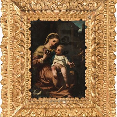 Scuola Emiliana del XVII Secolo Sacra Famiglia