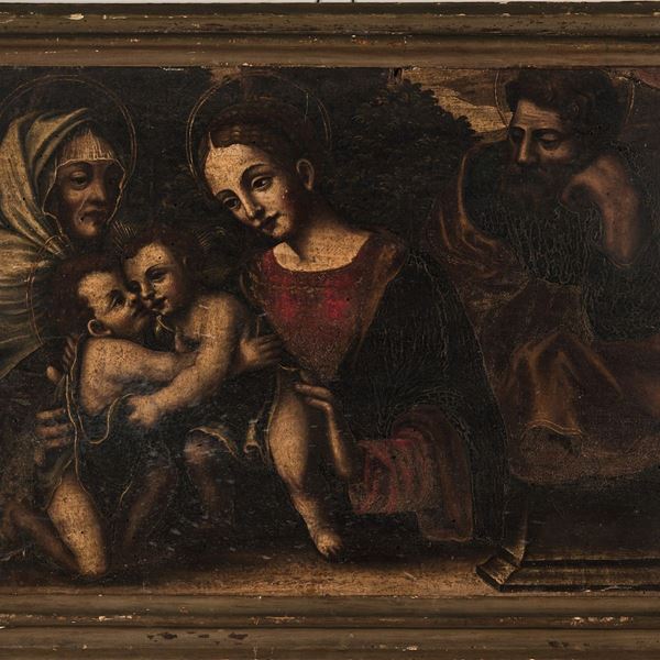 Scuola lombarda del XVI secolo Sacra Famiglia