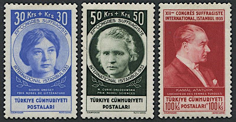1935, Turchia, “12° Congresso Internazionale delle Donne”  - Asta Filatelia - Cambi Casa d'Aste