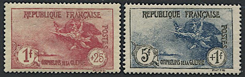 1926/27, Francia, “Orfanelli”  - Auction Philately - Cambi Casa d'Aste