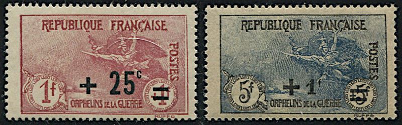 1922, Francia, “Orfanelli”  - Auction Philately - Cambi Casa d'Aste