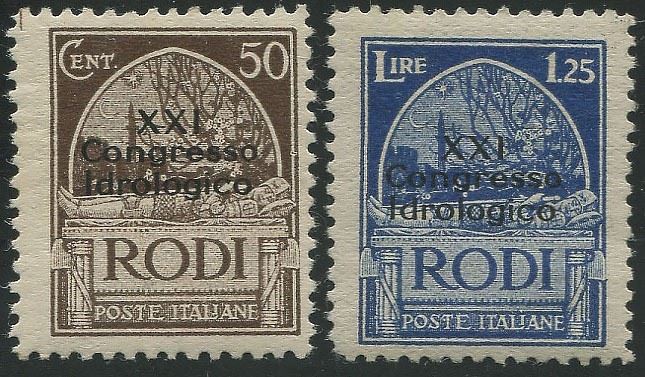 1930, Egeo, XXI Congresso Idrogeologico  - Asta Storia Postale e Filatelia - Cambi Casa d'Aste