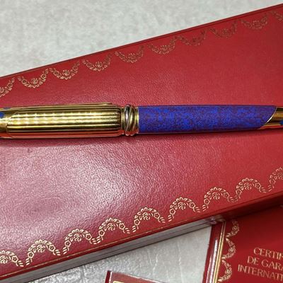 Penna Stilo Cartier Panthère Lapislazzuli, Completa di Scatola e Garanzia Anno 1996