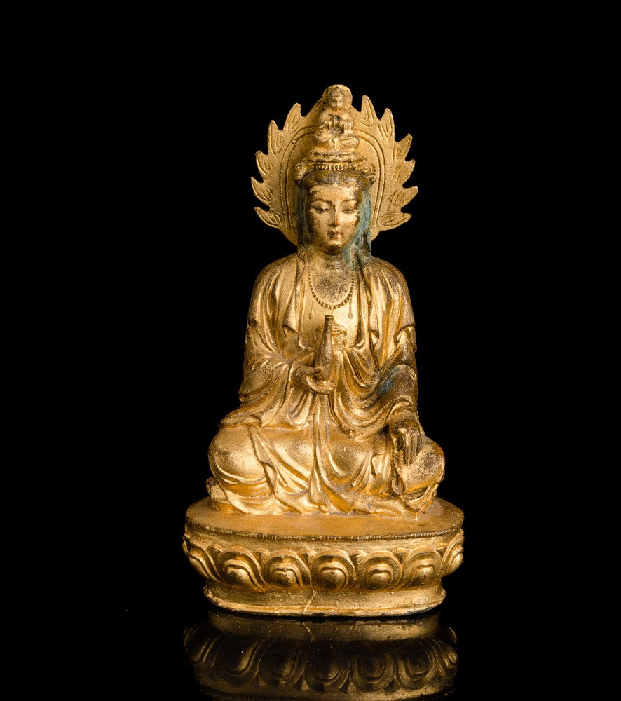 Lotto di Sei Composto Da: Quattro Figure di Buddha, Figura di Budai e Figura di Saggio, Cina e Th...
