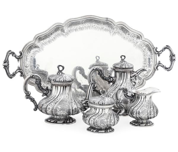 A tea and coffee set, Italy, early 1900s