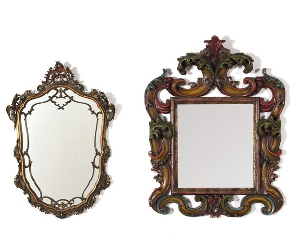 Coppia di specchiere in stile, XXI secolo