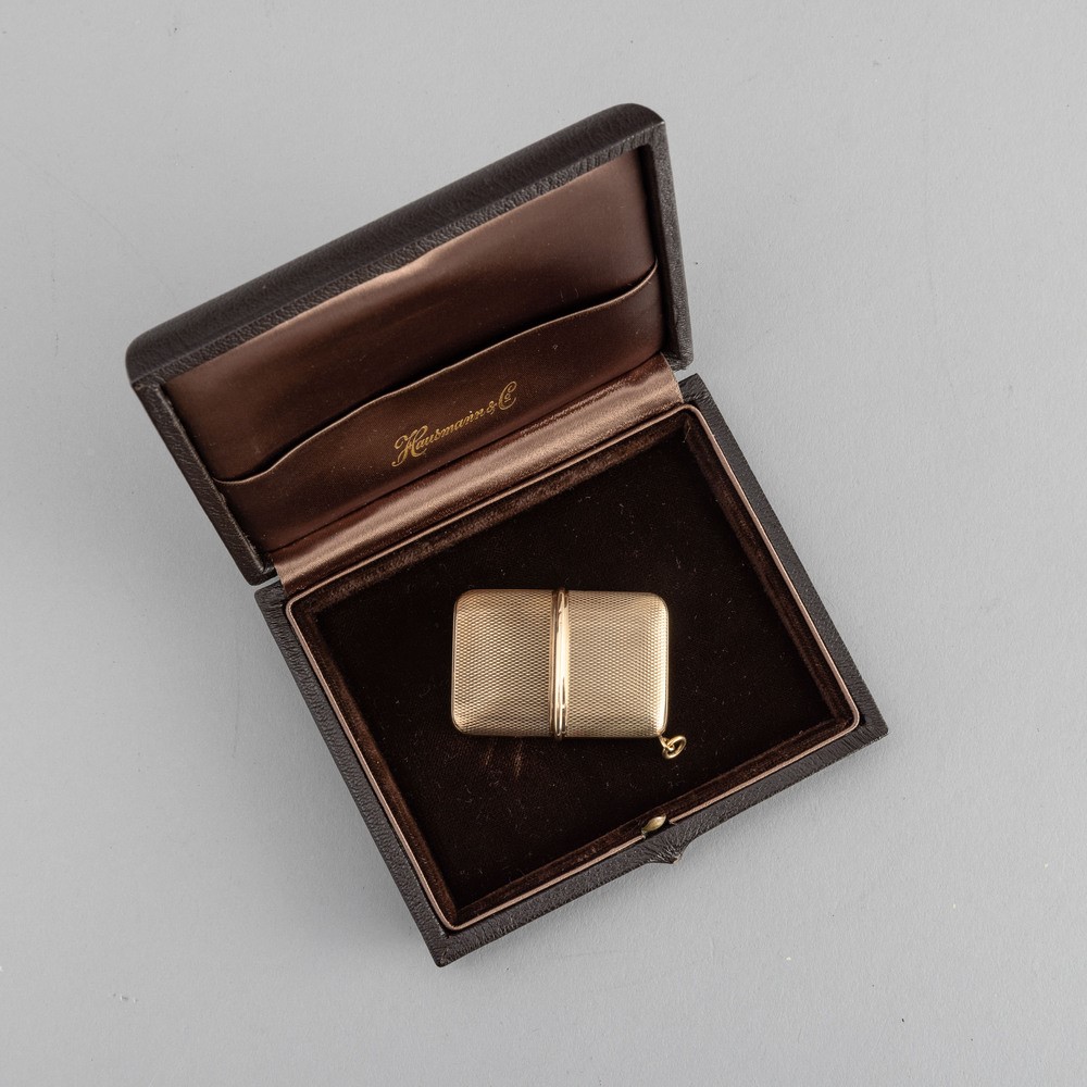 Movado - Ermeto Hausmann in Oro 9k, Carica Manuale, Quadrante Argentè con Numeri Applicati e Astu...