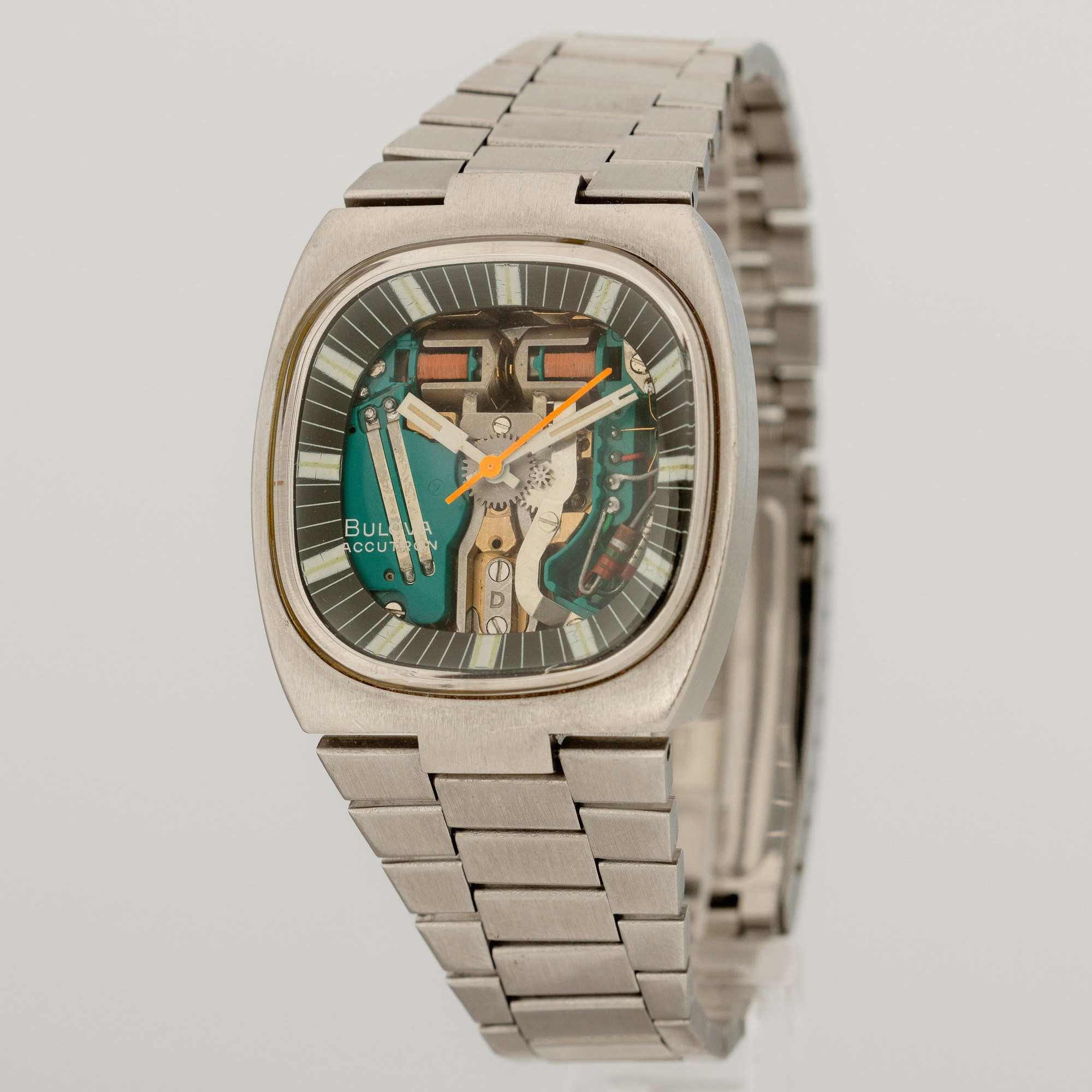 Bulova - Accutron Spaceview in Acciaio con Quadrante a Vista, Movimento al Quarzo con Diapason, B...