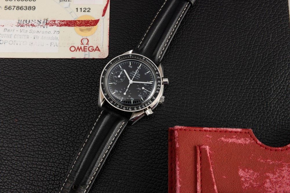 Omega - Iconico e Sportivo Cronografo Speedmaster Reduced Tre Contatori, in Acciaio Inossidabile,...